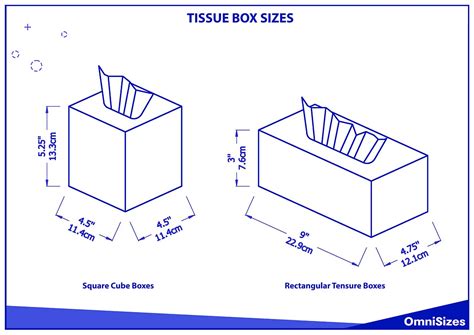 standard Kleenex box size